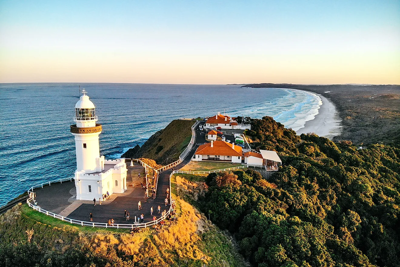 Cape Byron Lighthouse in Byron Bay, New South Wales, Australia.