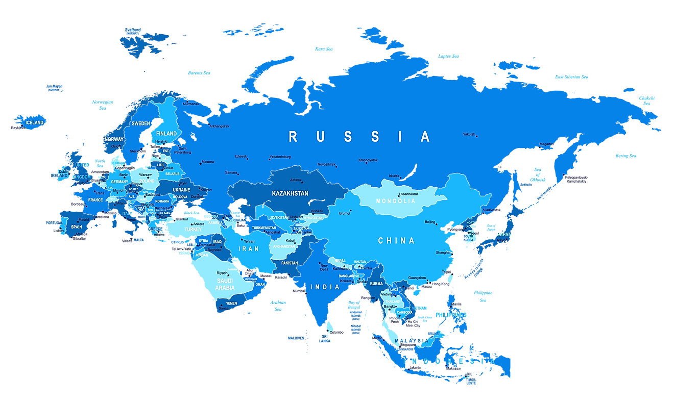 Map of Eurasia