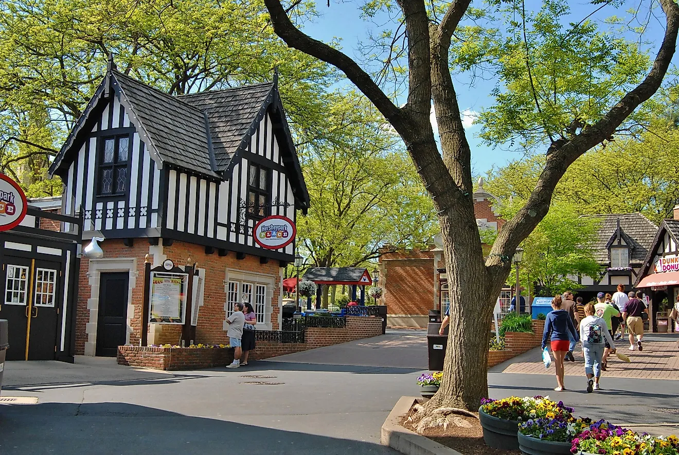 Hershey Park in Hershey, Pennsylvania, USA. Editorial credit: Lissandra Melo / Shutterstock.com