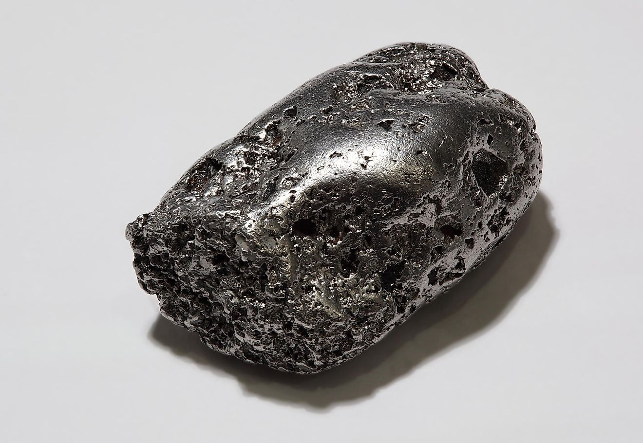 A Native Platinum Nugget Extracted From A Russian Mine