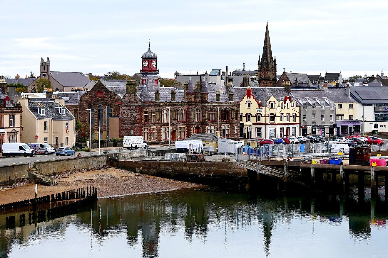 Arriving by cruise ship in the charming historic town, capital of the Outer Hebrides. Editorial credit: iralgo74 / Shutterstock.com