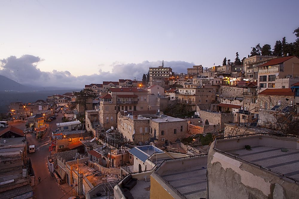 Dusk in Safed. 