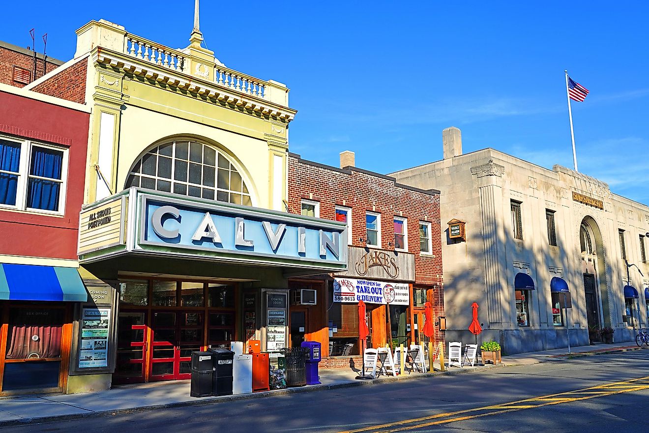 A street in Northampton, Massachusetts. Editorial credit: EQRoy / Shutterstock.com