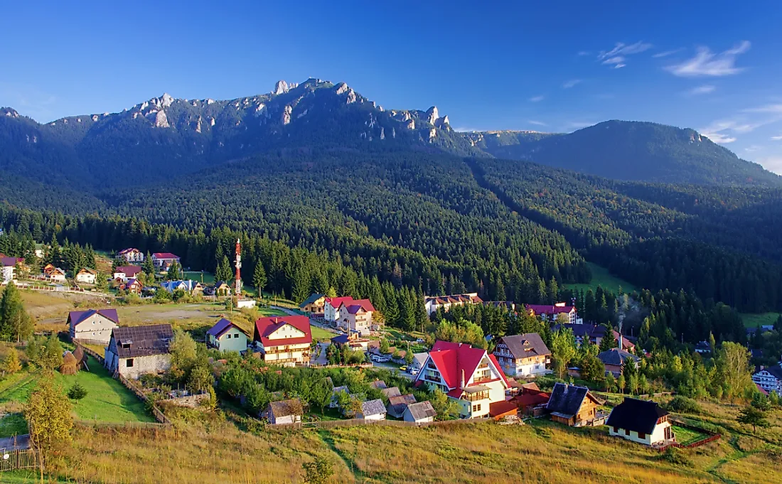 A mountain resort at Durău.