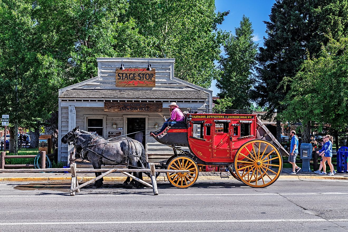 A charming scene from downtown Jackson, Wyoming. (Image credit randy andy via Shutterstock)