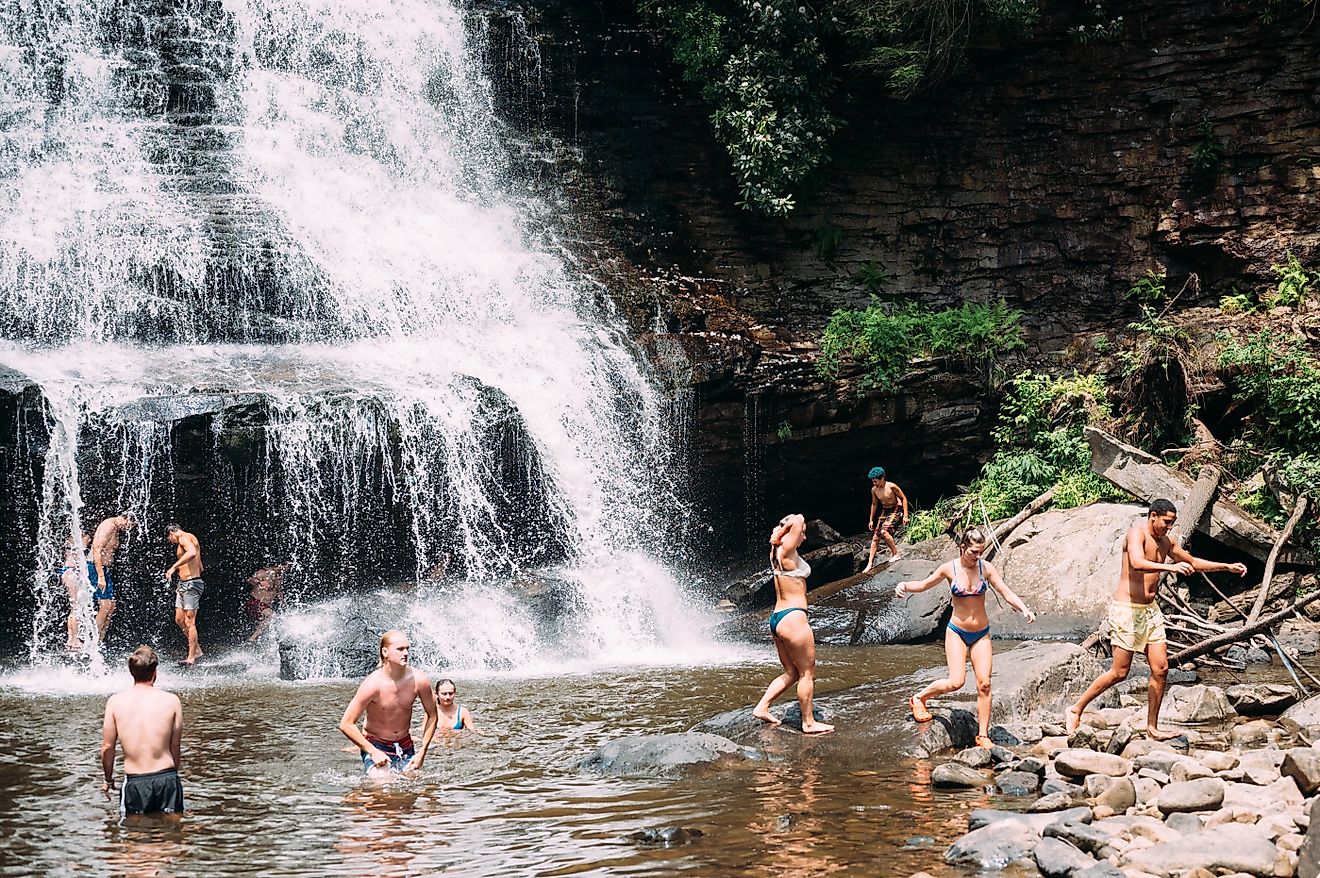 Swallow Falls State Park near Oakland, Maryland. Image credit: Veronica Varos via Shutterstock
