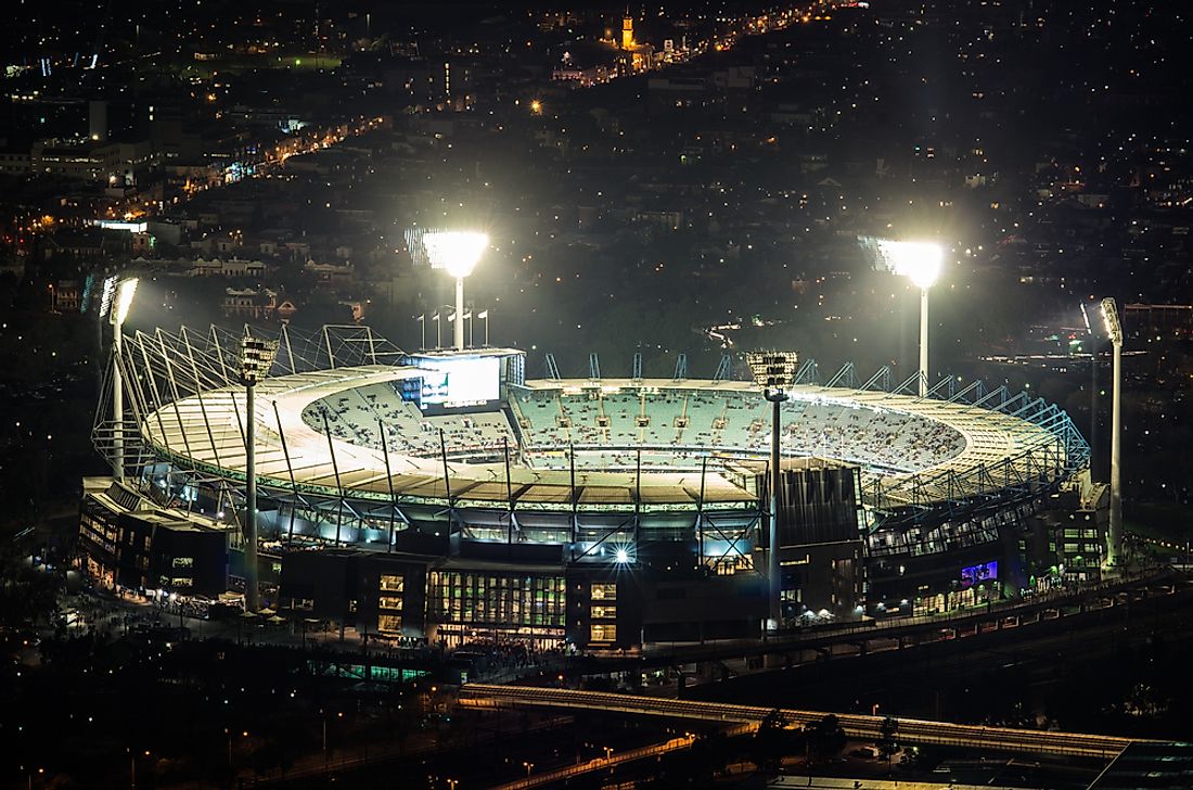 The Melbourne Cricket Ground. Editorial credit: Nils Versemann / Shutterstock.com.