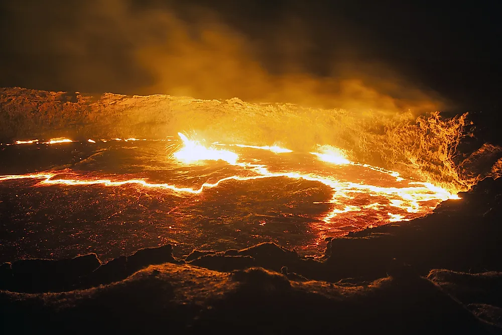 The lava lake of Erta Ale, Ethiopia 