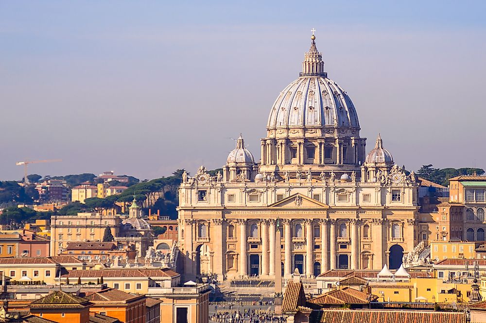 St. Peters Basilica, in Vatican City, is said to be the largest church in the world. 