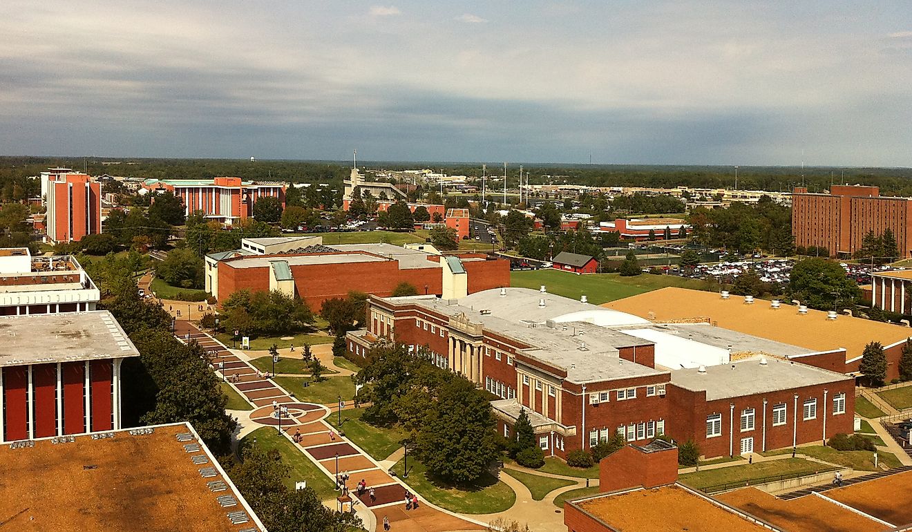 Aerial view of Murray, Kentucky. Image credit: wkms via Flickr.com.