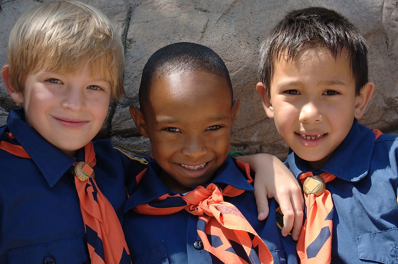 Scouts from across the world attend the 21st World Scout Jamboree for the opening ceremonies.