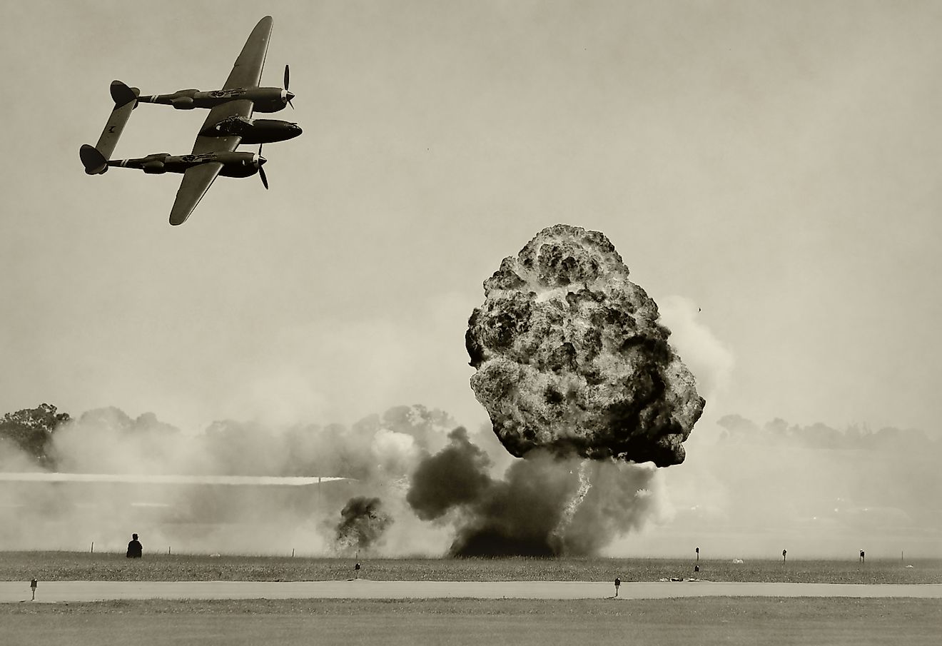 World War II era battle and bombing. Image credit: Ivan Cholakov/Shutterstock.com