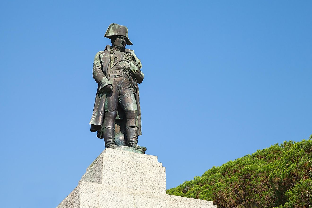 Statue of Napoleon at Corsica. 