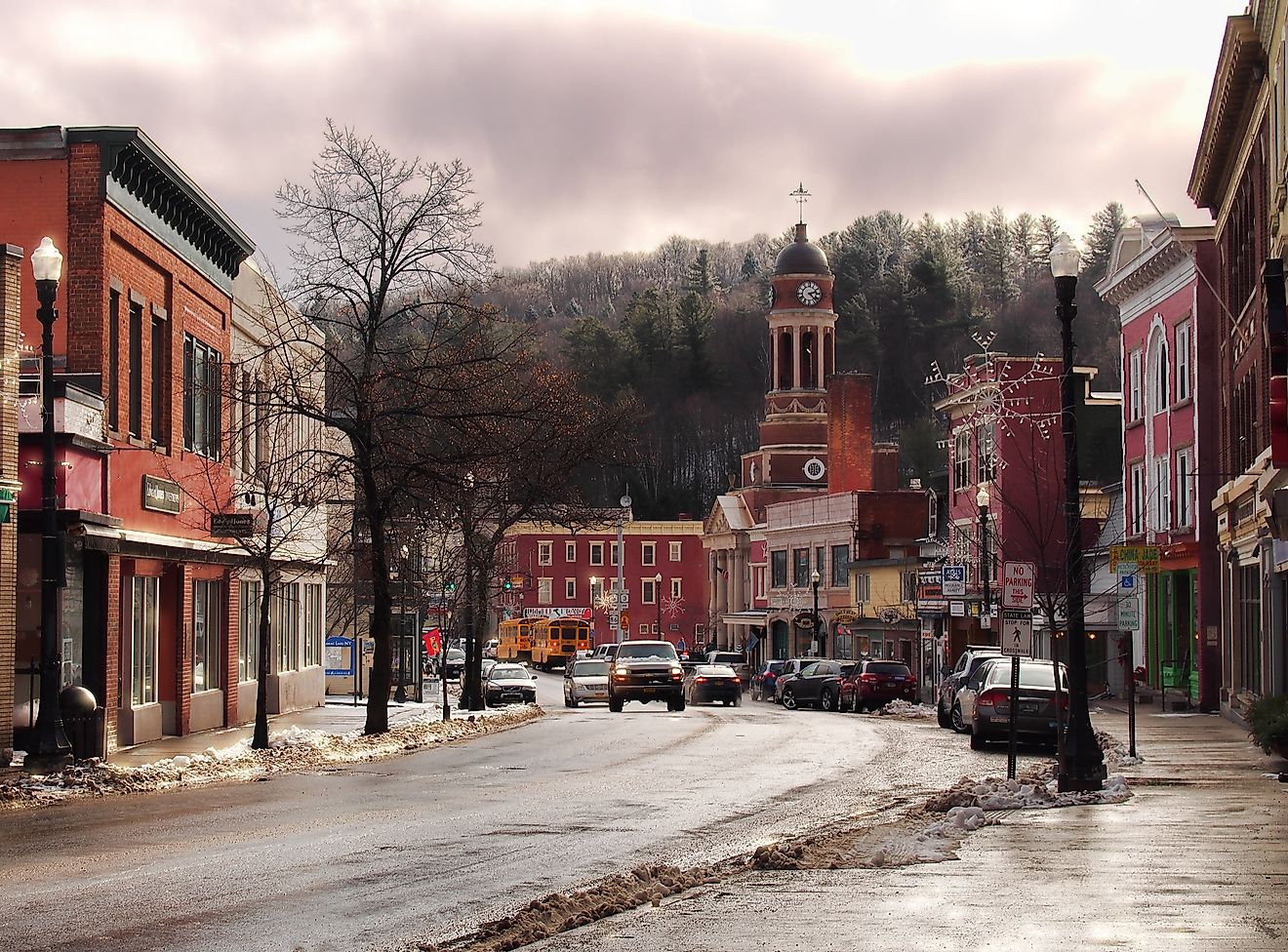 The town of Saranac Lake, New York. Debra Millet / Shutterstock.com