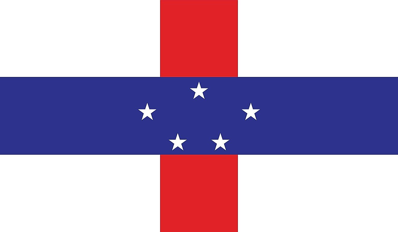 Flag of the former Netherlands Antilles. 