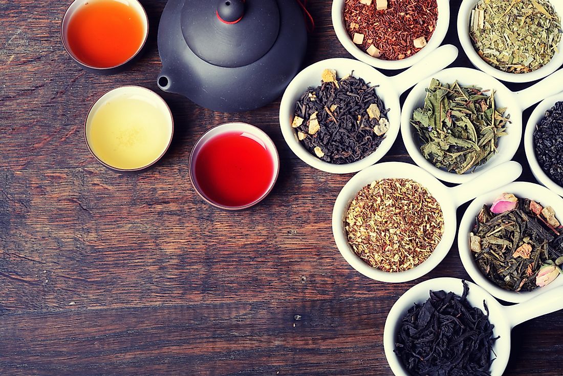 Multiple varieties of loose leaf tea are popular around the world. 