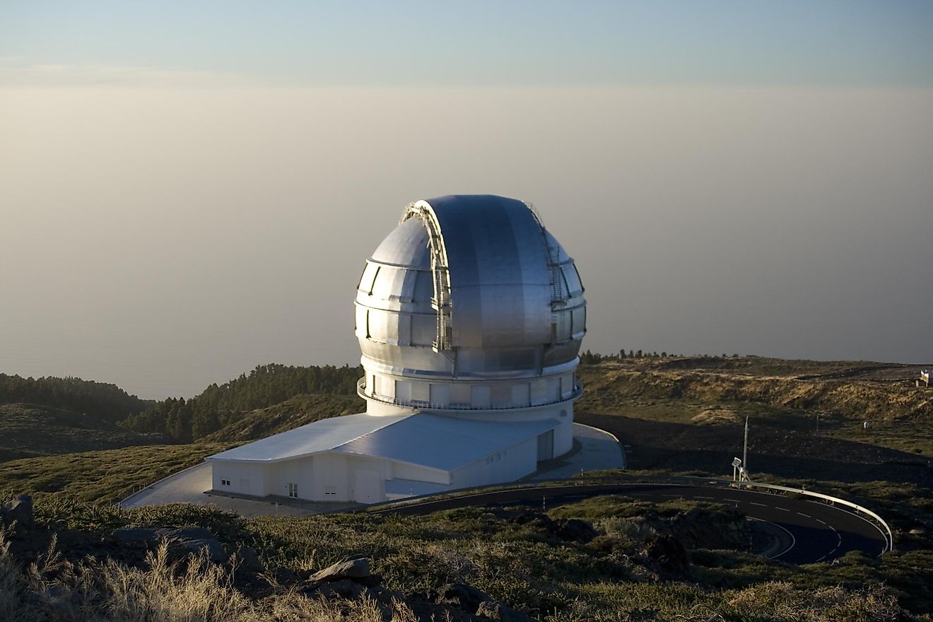 The Dome Of The ​Gran Telescopio Canarias​ Telescope Of Spain.