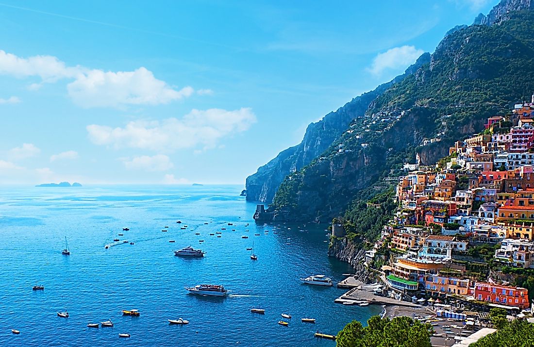 The Amalfi Coast is one of the UNESCO World Heritage Sites of Italy. Italy counts more UNESCO sites than any other country.