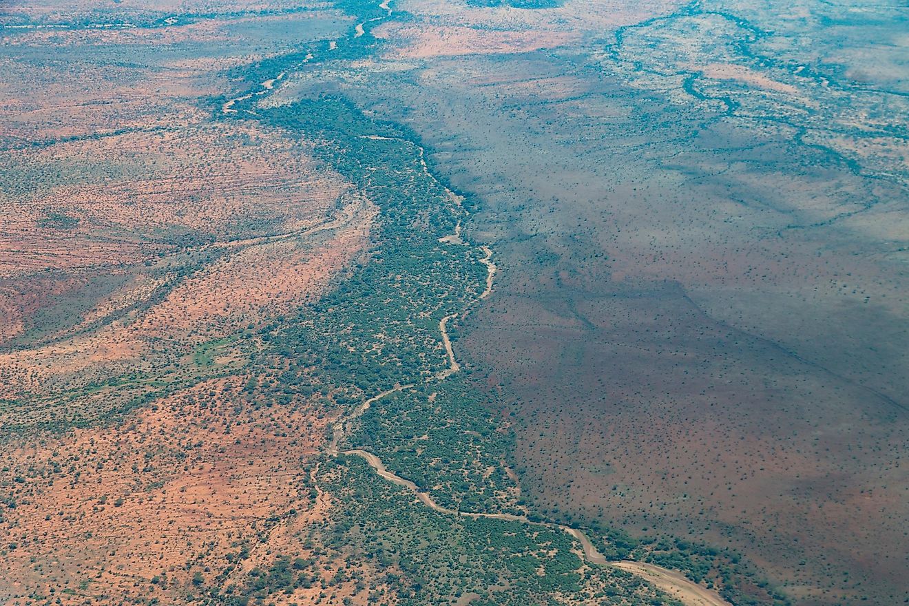 The Great Rift Valley in Africa.