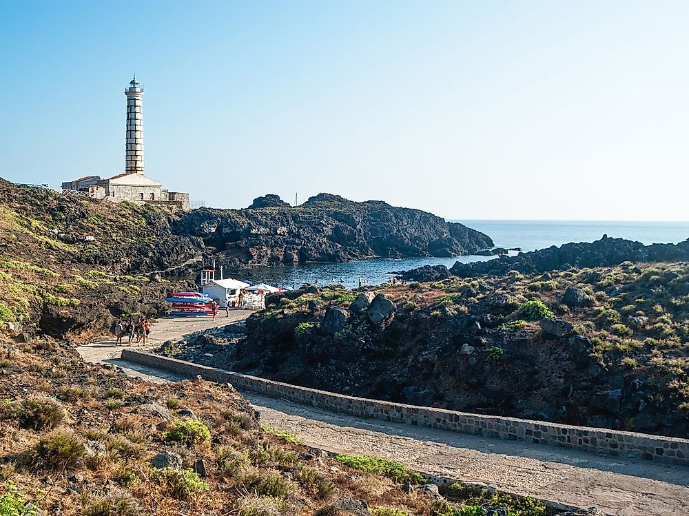 Ustica Island is famous for its coastal views and scuba diving. 