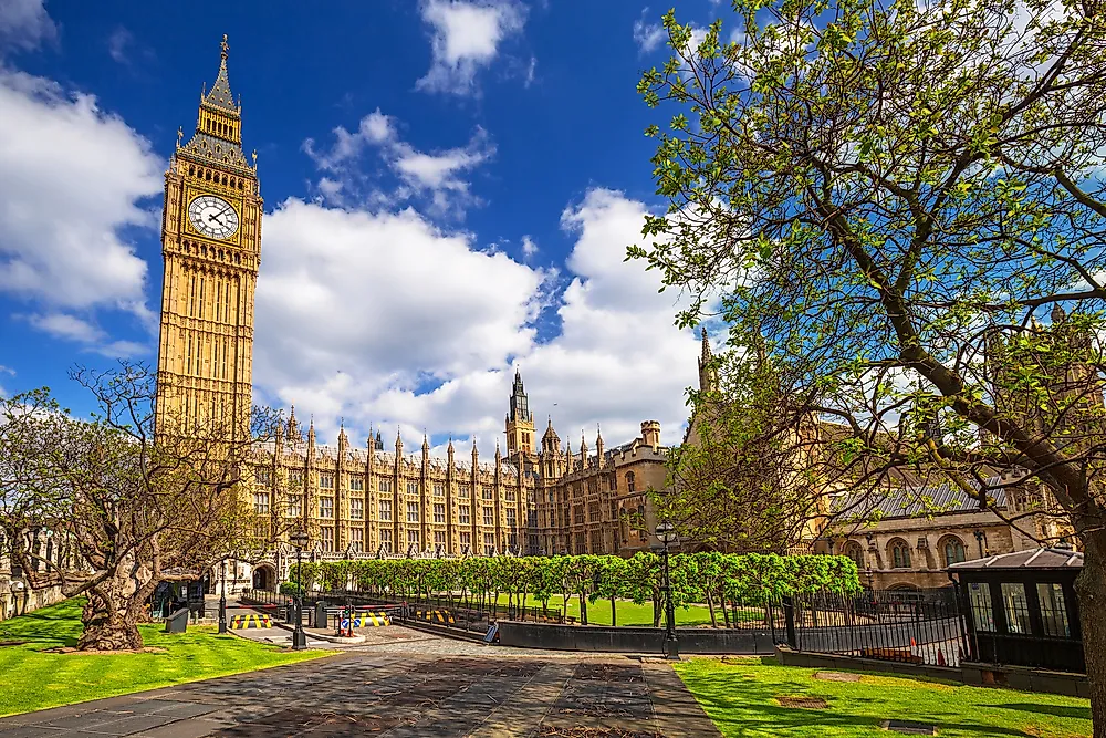 Big Ben and the Palace of Westminster. 