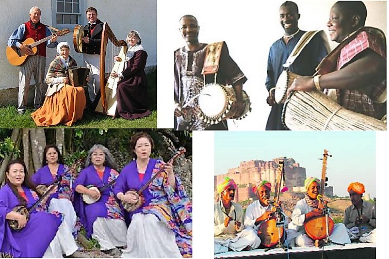 Simple instrumentation and connections to a cultural heritage are common to folk music from around the world.