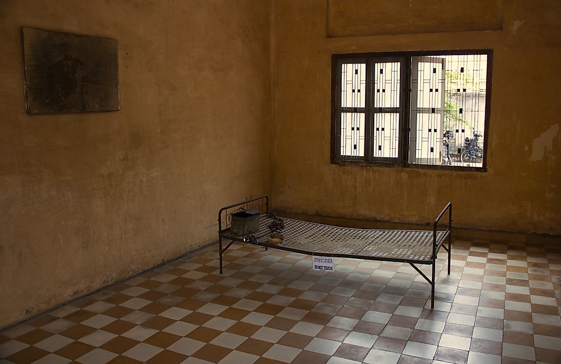 A scene from a museum in Cambodia dedicated to the horrors of the Khmer Rouge era.