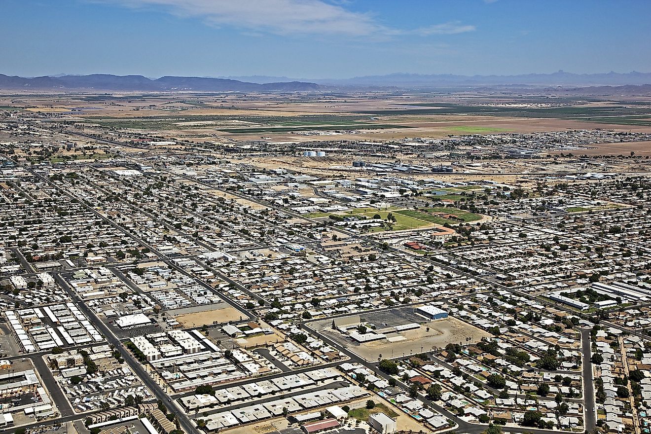 Skyline of Yuma, Arizona 