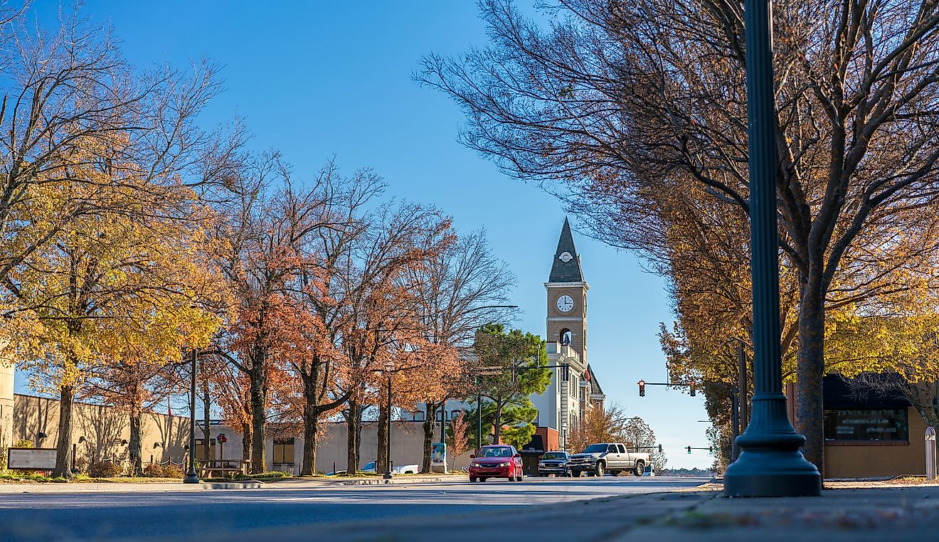 Historic Washington County Court House in downtown Fayetville.