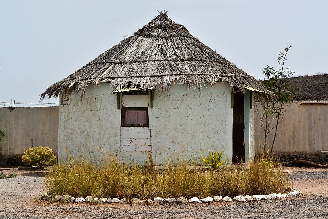 A traditional hut that belonged to the Afar people. 