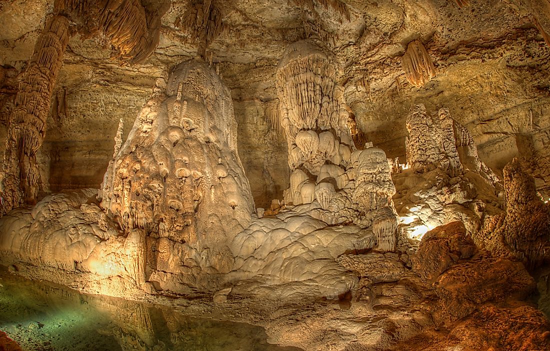 The Natural Bridge Caverns of San Antonio, Texas. 