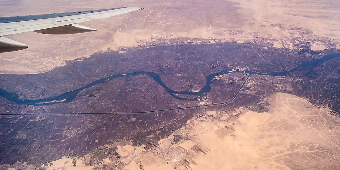 The Nile River Delta stretches about 18,000 square miles and is home to approximately 41 million people.