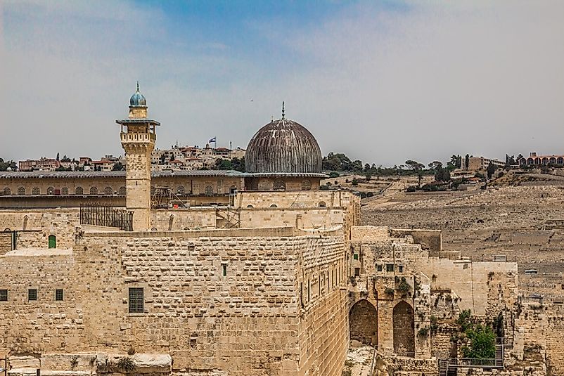 The Al-Aqsa Mosque within the Old City of Jerusalem.
