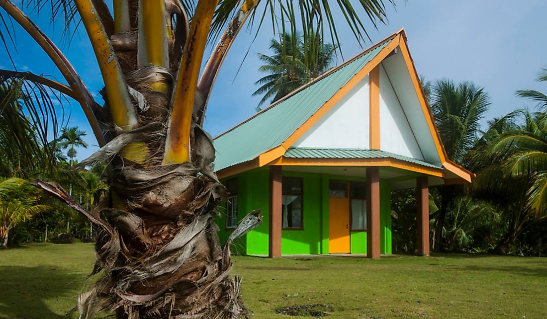 Church on Yap Island, Federated States of Micronesia.