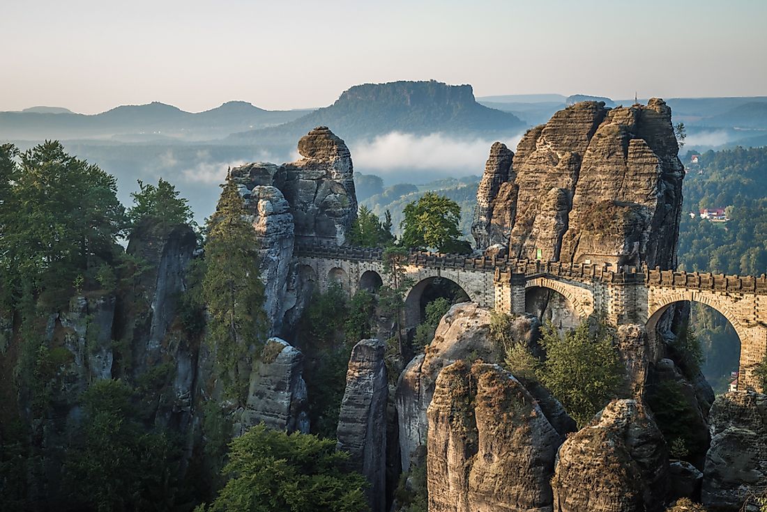 Saxon Switzerland National Park, in Saxony, Germany. 