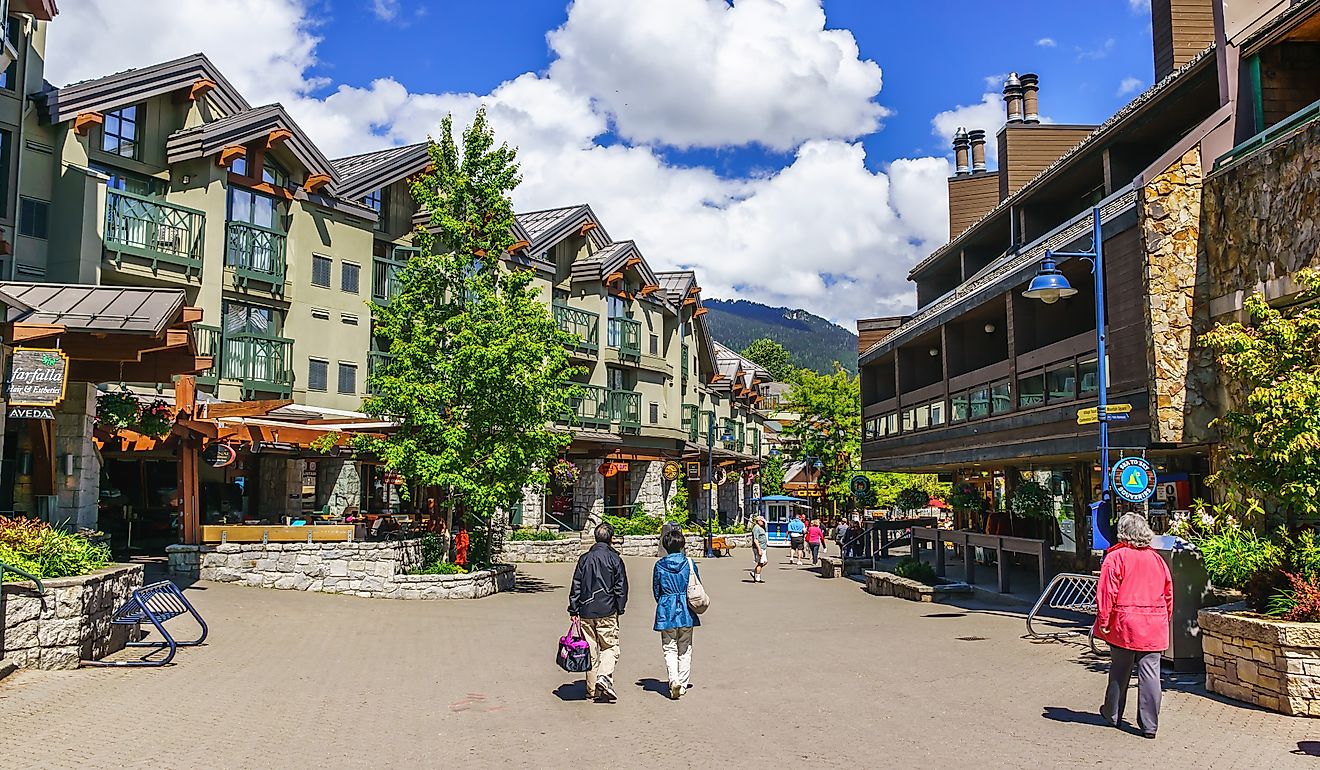 Downtown Whistler, British Columbia.