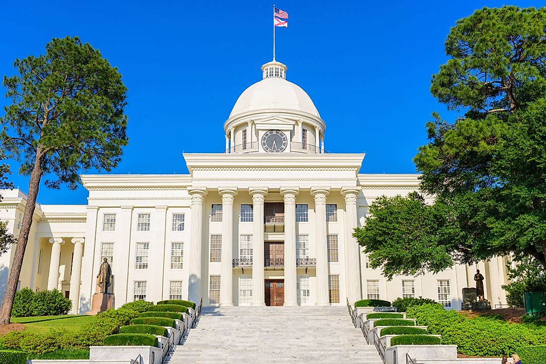 The Alabama state capitol. 