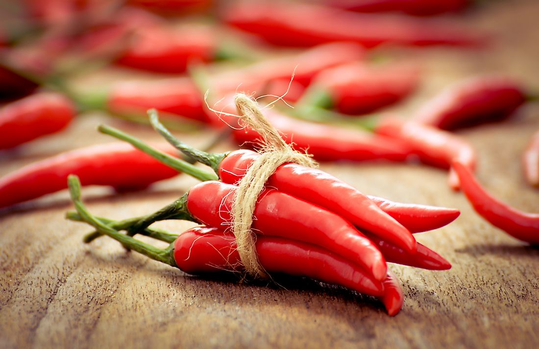 Chili peppers were first domesticated in Mexico. 