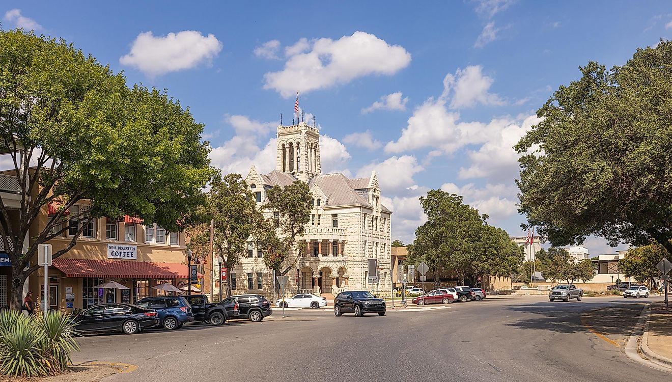 New Braunfels, Texas: The Comal County Courthouse via Roberto Galan / iStock.com