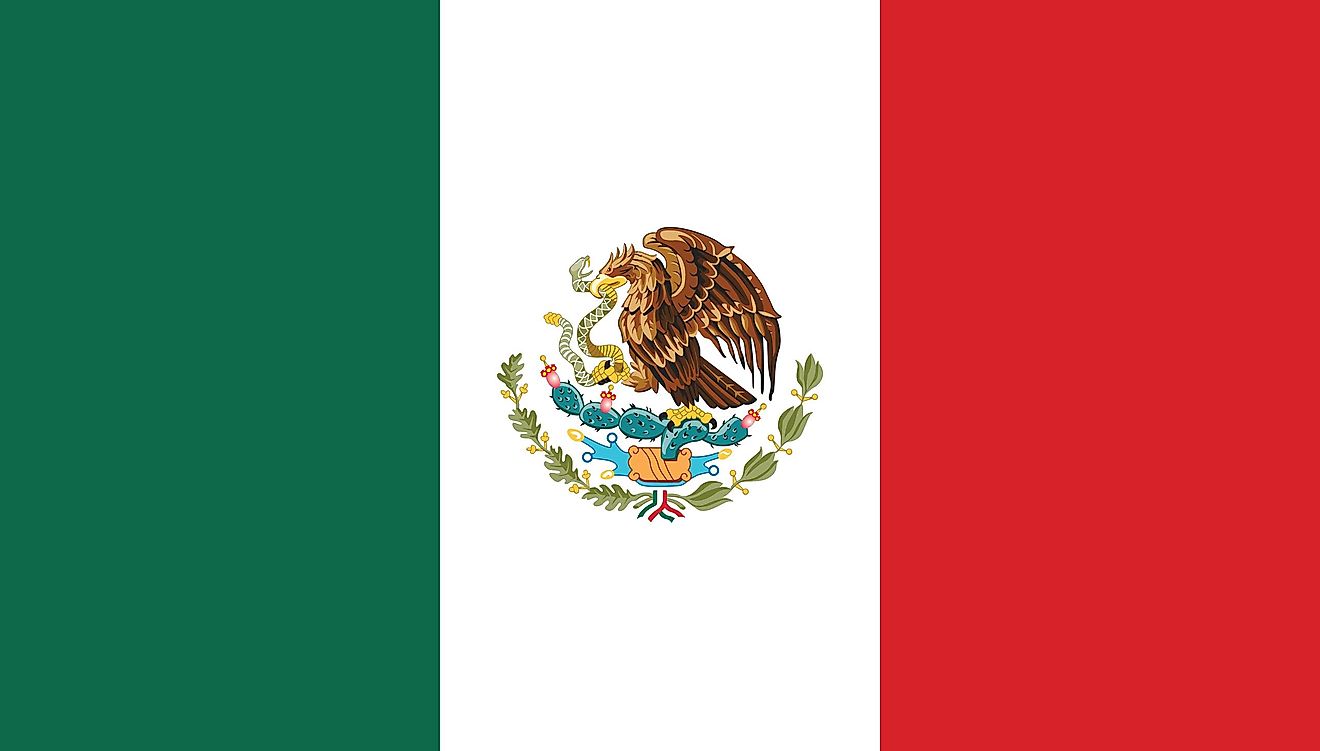 The flag of Mexico.