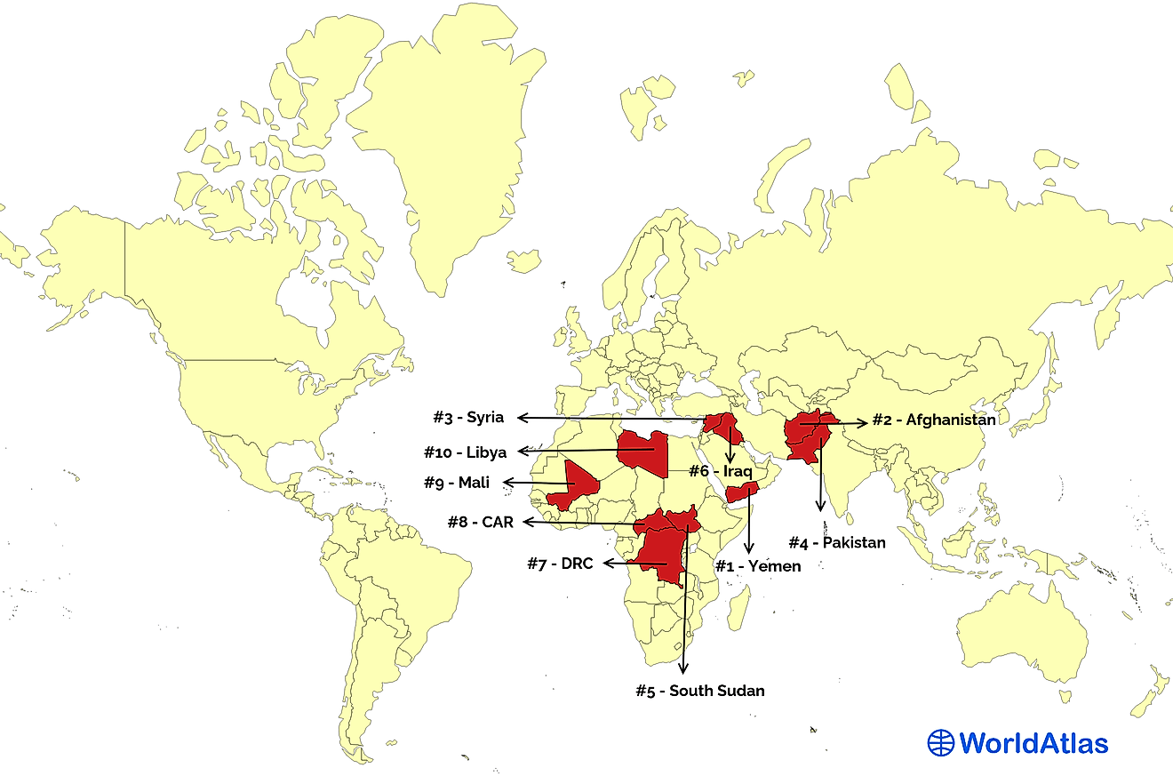 Most Dangerous Countries For Women Worldatlas