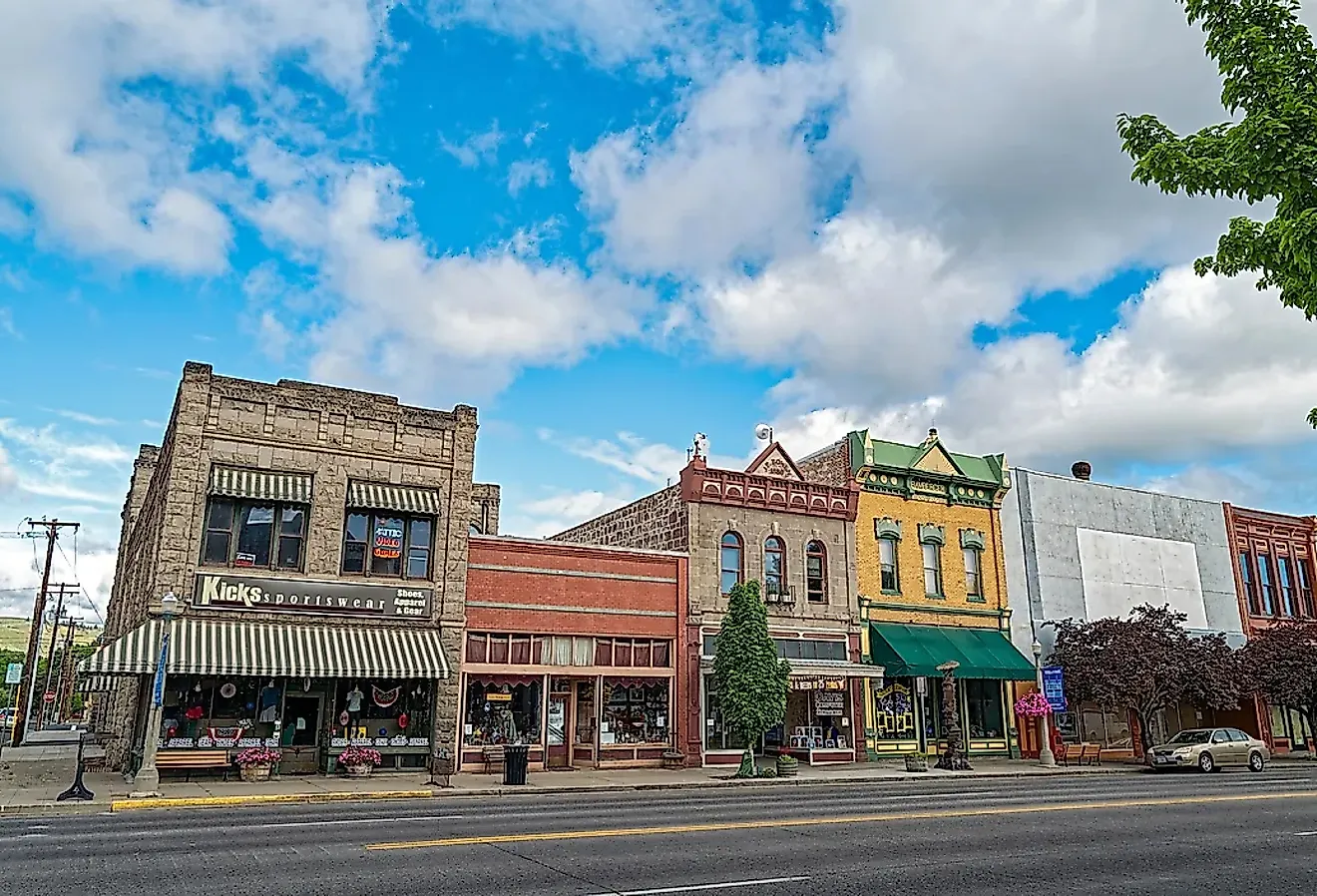 Main Street in the historic district of Baker City, Oregon. Image credit davidrh - stock.adobe.com