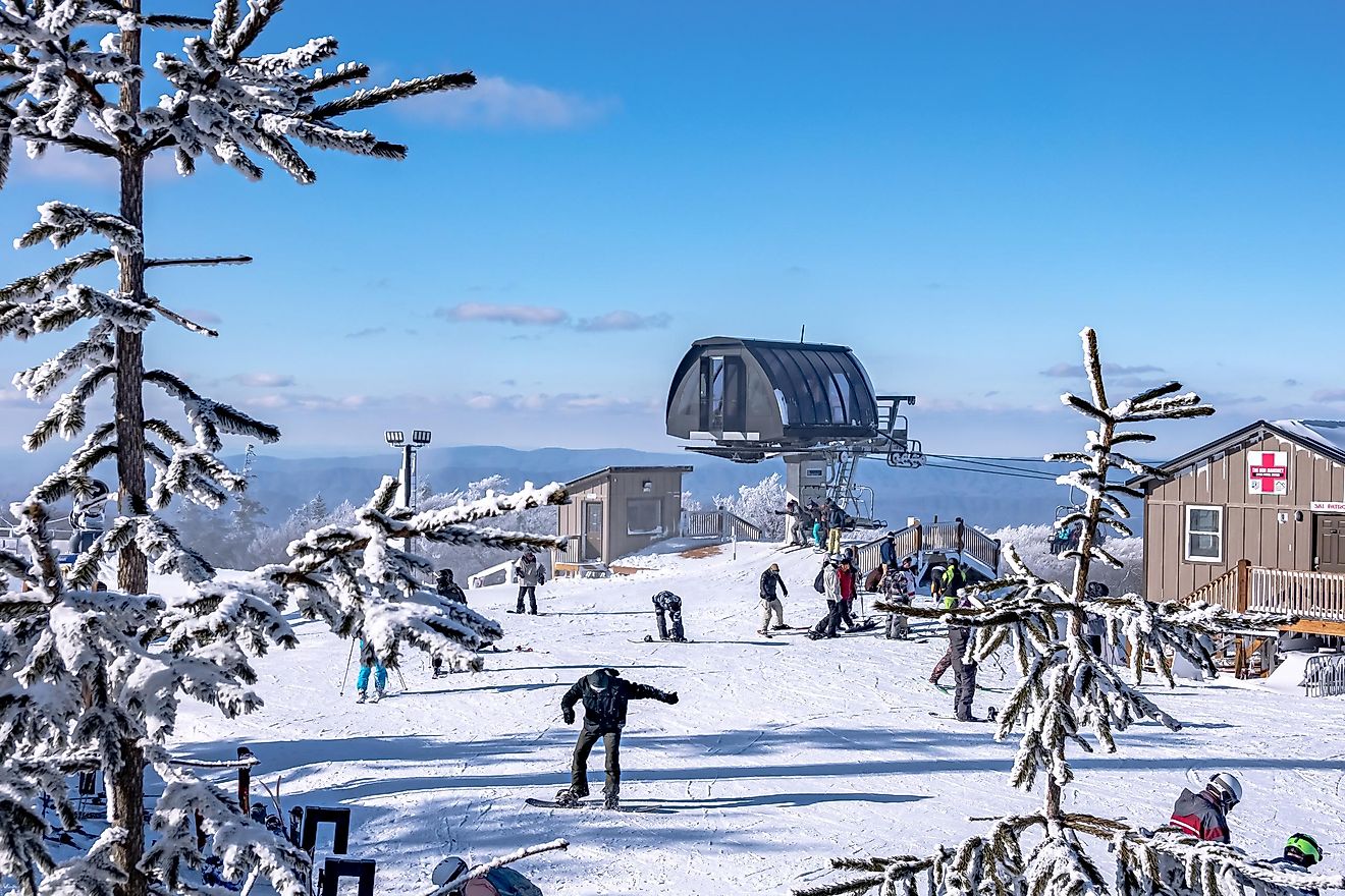 Ski resort in Beech Mountain, North Carolina.