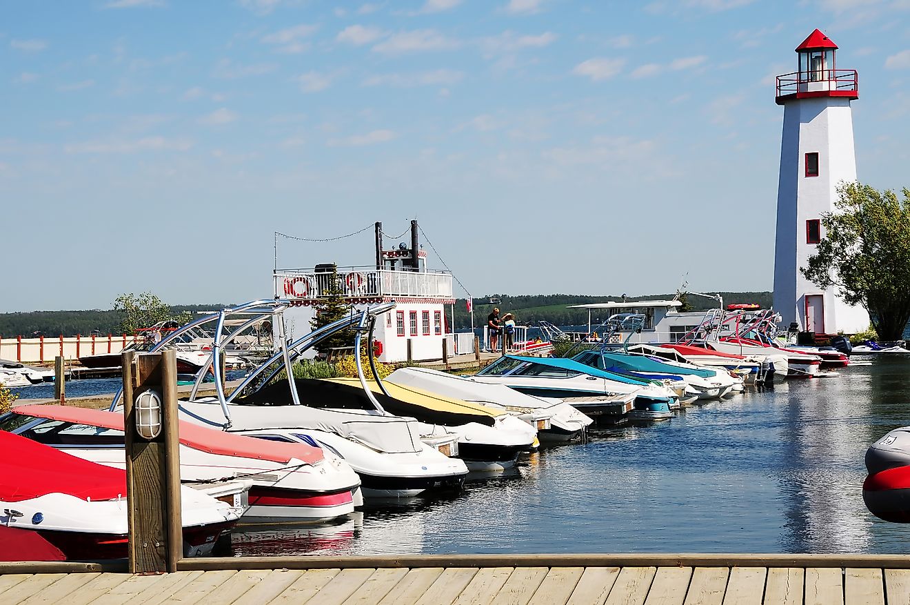 Dock at Sylvan Lake, Alberta, Canada