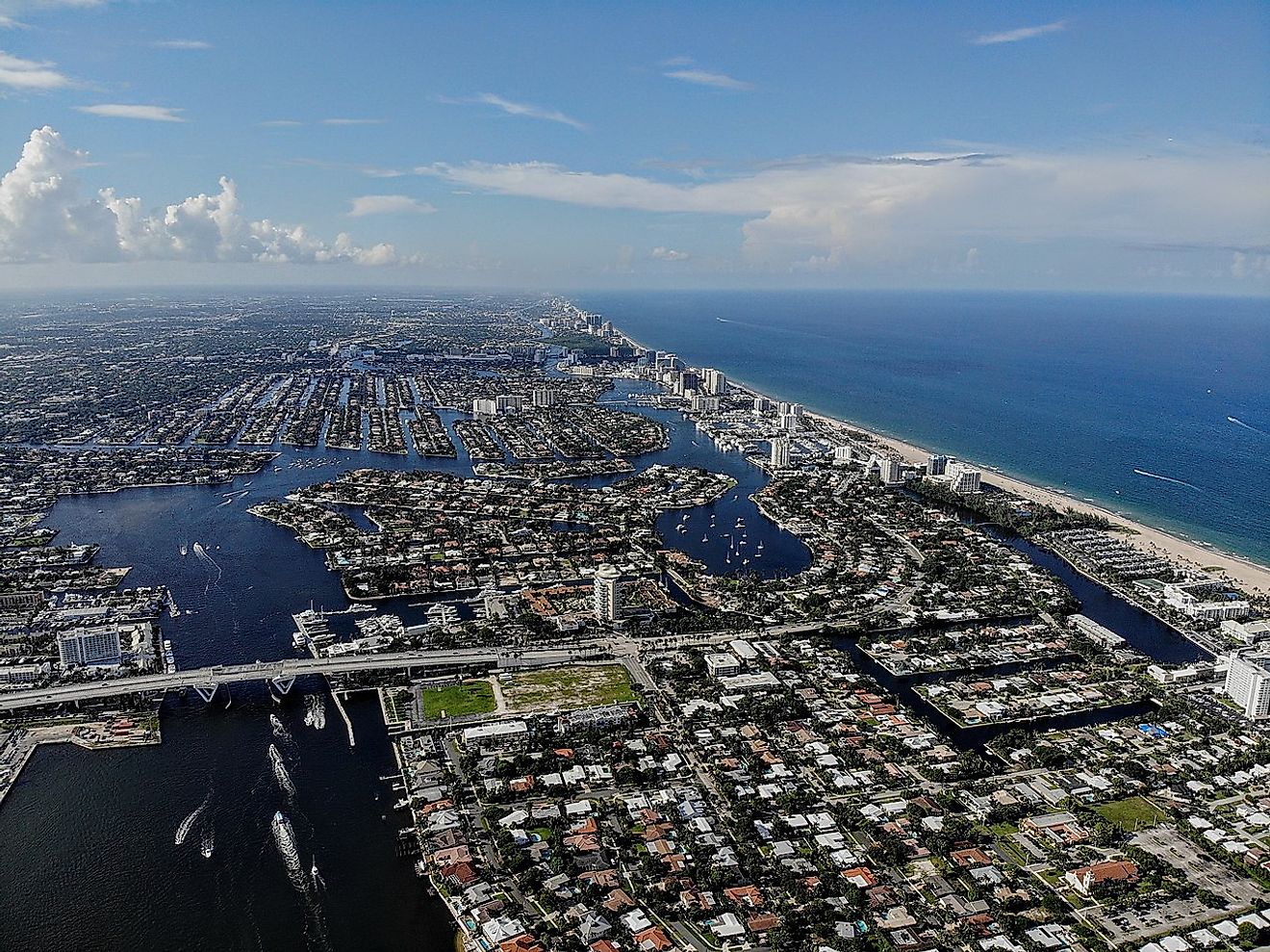 Aerial photo of Fort Lauderdale. Image credit: Yanjipy/Wikimedia.org