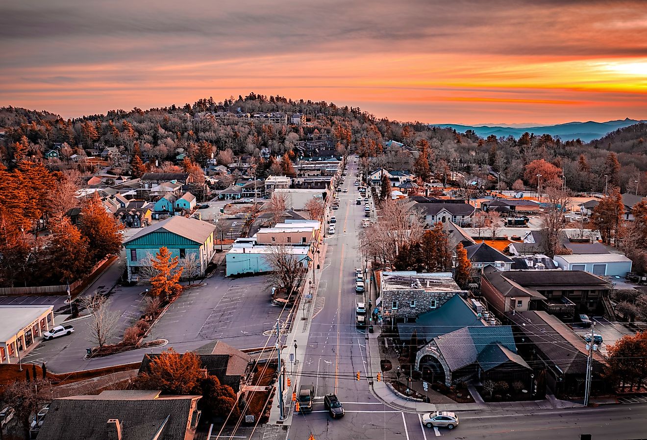Aerial view of Blowing Rock, North Carolina. Image credit Jeffery Scott Yount via Shutterstock