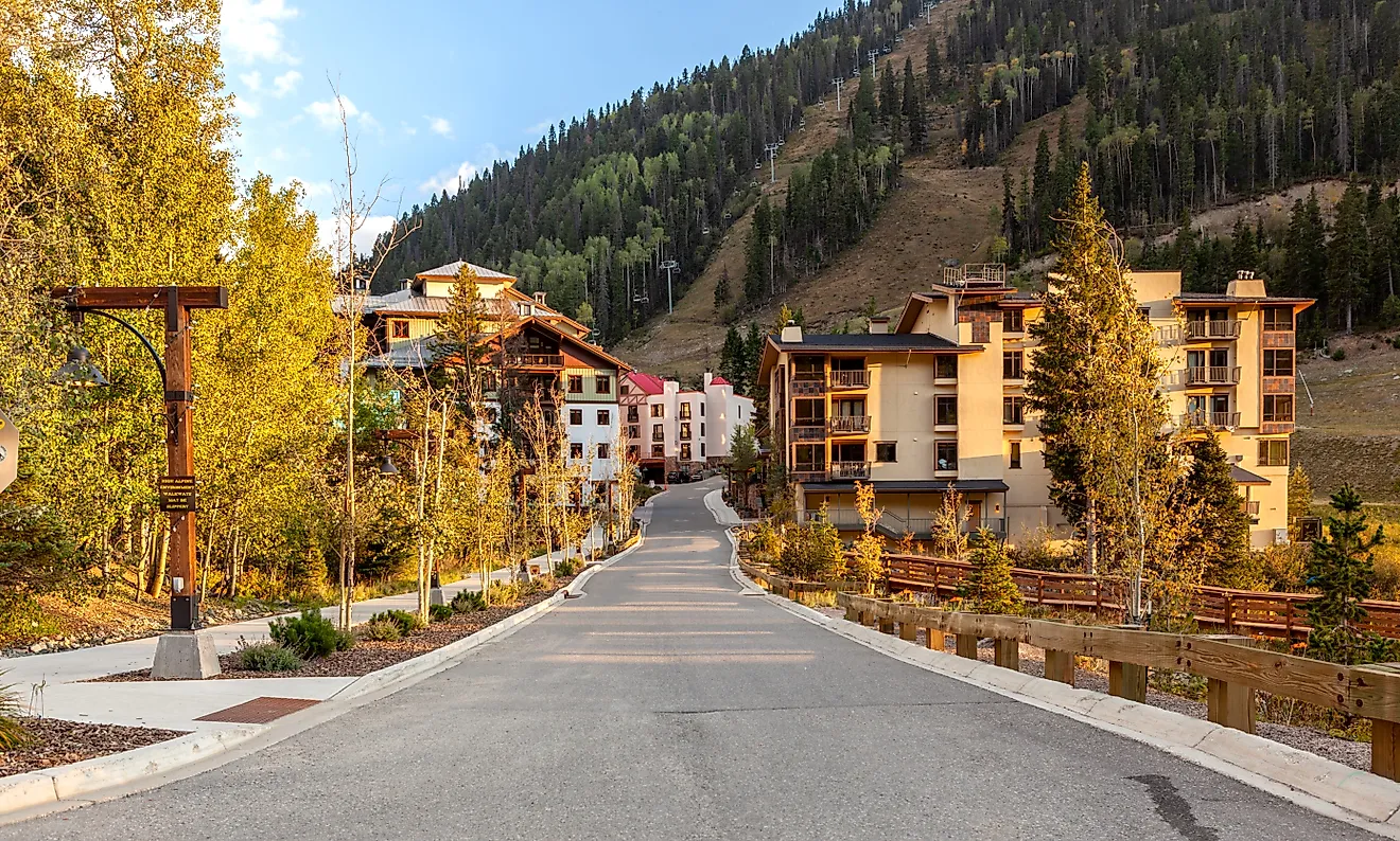 The village of Taos Ski Valley, New Mexico.