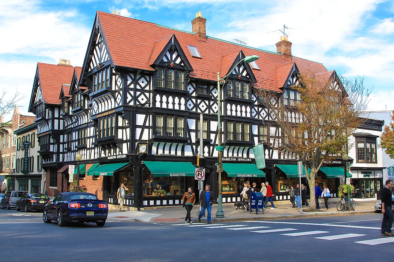 Lower Pyne, on the corner of Nassau and Witherspoon Streets in Princeton, New Jersey