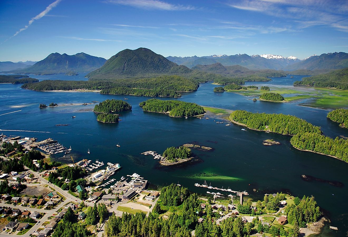 Overlooking Tofino, British Columbia, Canada.
