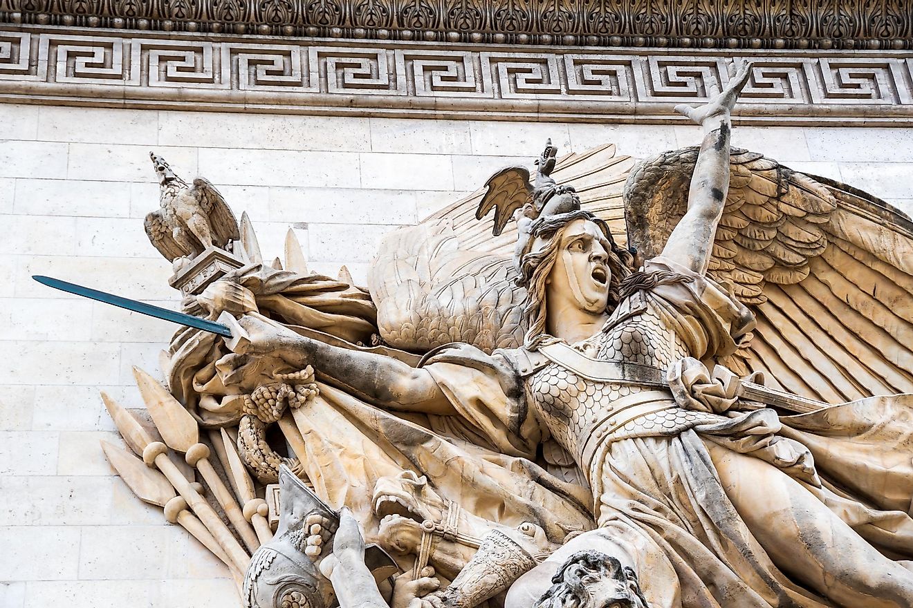 Sculpture on the Arc de Triomphe. 